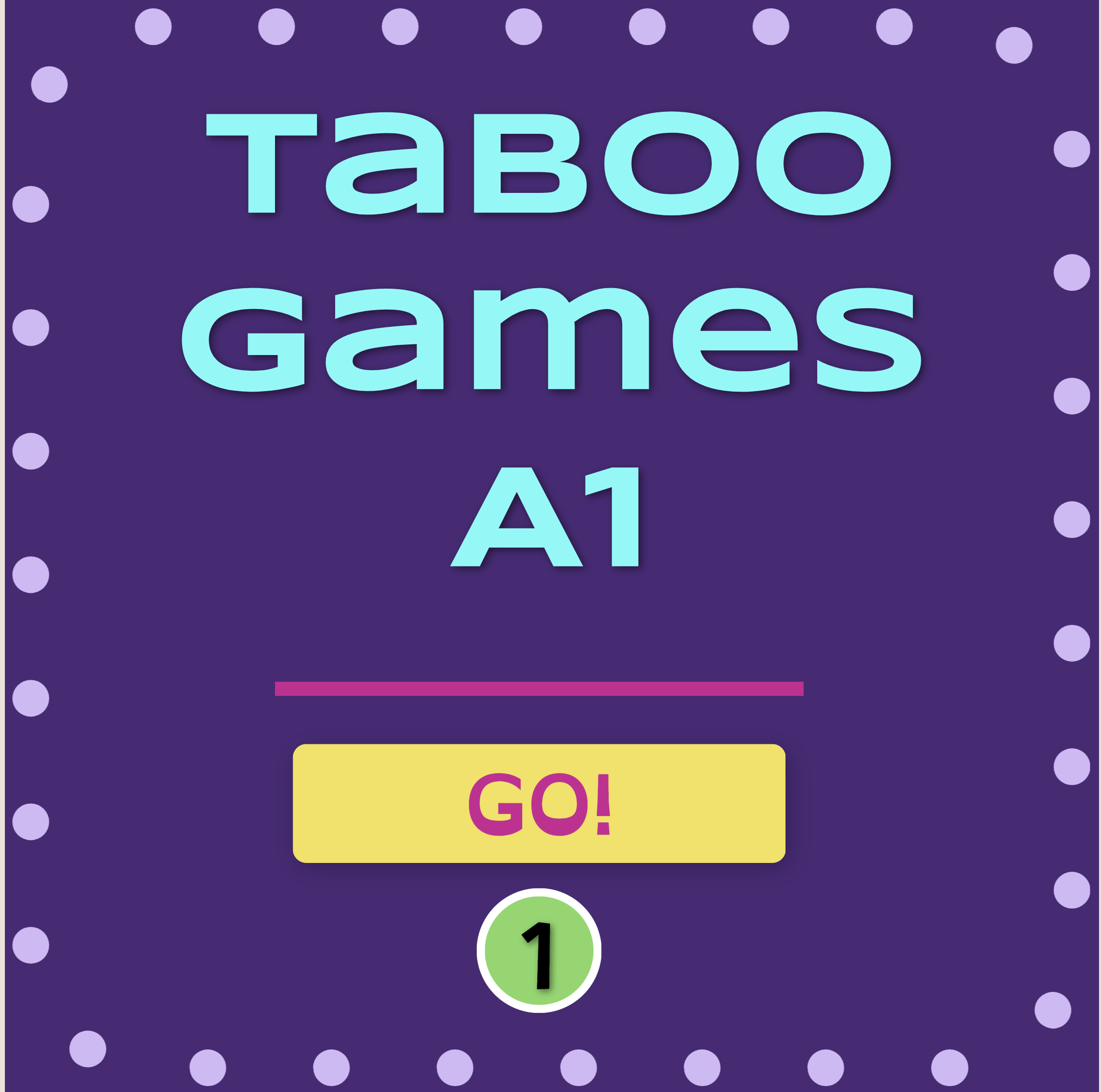 Taboo games A1