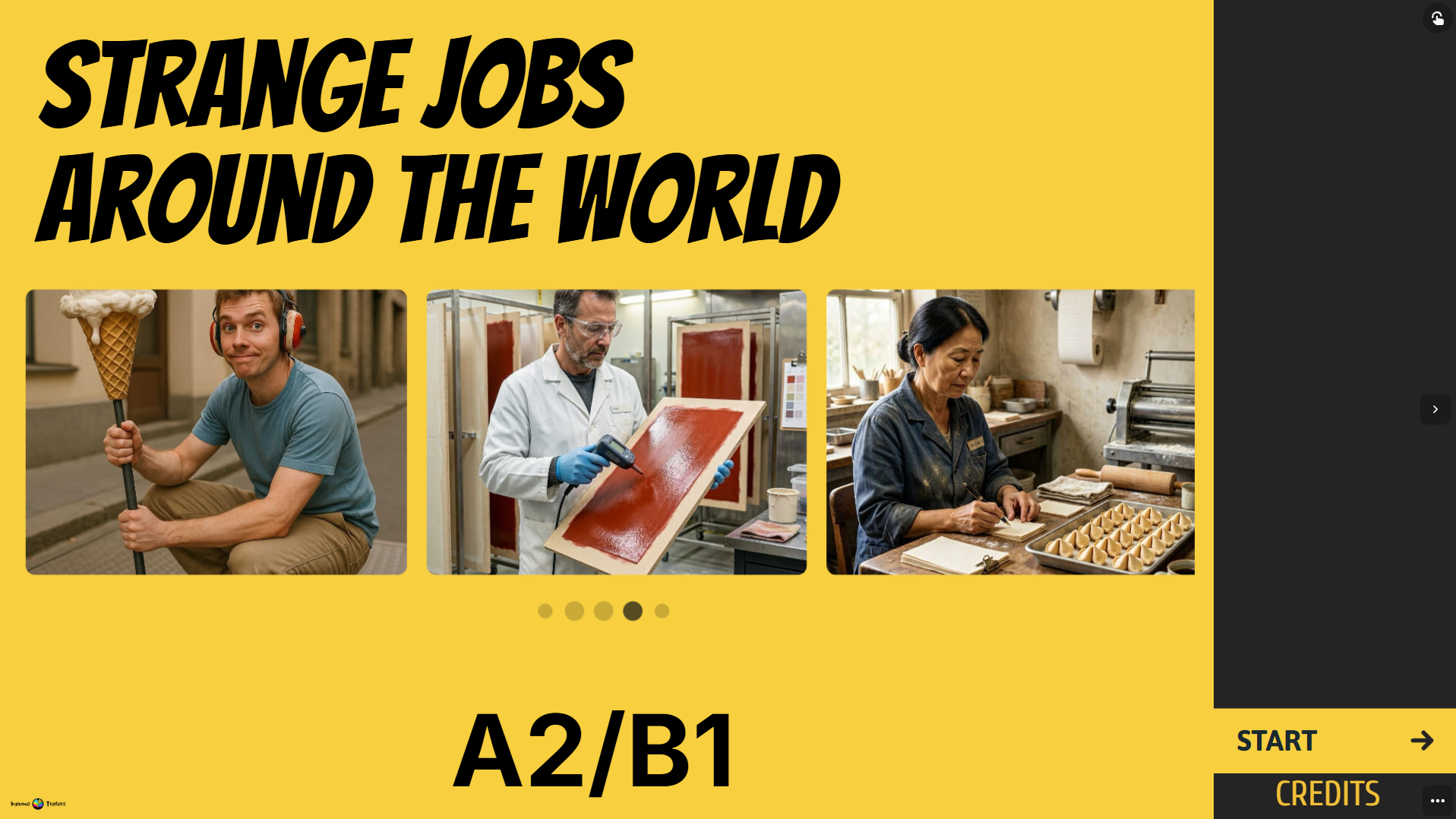 Weird Jobs – Ingenious articles A2/B1