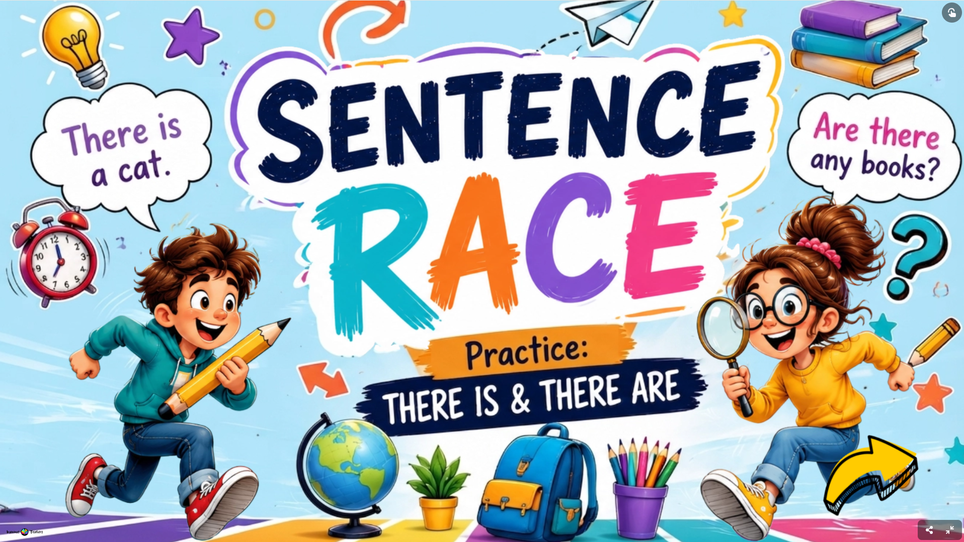 Sentence Race – There is – There are
